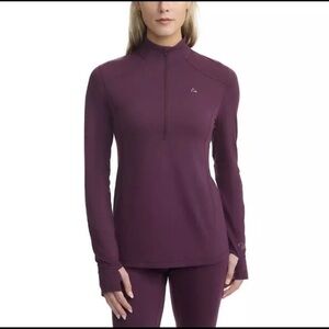 Paradox Women’s 1/4 Zip Merino Wool Blend Base Layer Top.